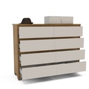 GAVETERO COIMBRA DE 8 GAVETAS  FREIJO/OFF WHITE,  230072.0002