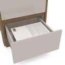 MESA DE NOCHE COIMBRA DE 3 GAVETAS  FREIJO/OFF WHITE,  230075.0002