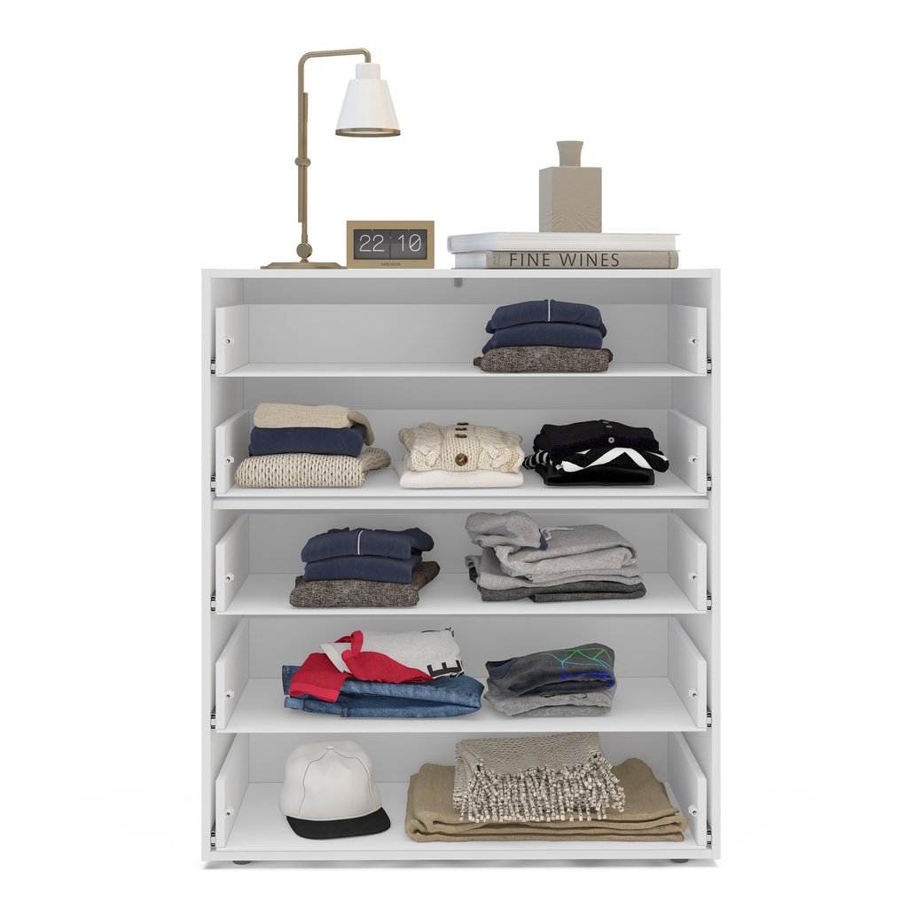 GAVETERO LISBOA DE 5 GAVETAS  BLANCO,  240840.0001