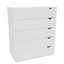GAVETERO PORTO DE 5 GAVETAS  BLANCO,  240822.0001